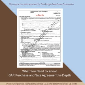 F201 GAR Purchase And Sale Agreement Form In-Depth