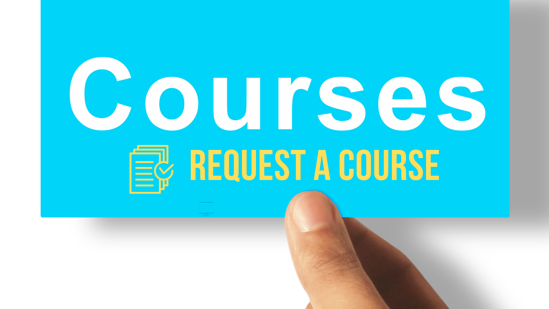 REQUEST A COURSE